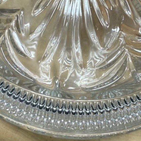 Vintage Nova Flower Lid Cut Glass Petal Keepsake Candy Sugar Dish - Picture 6 of 11